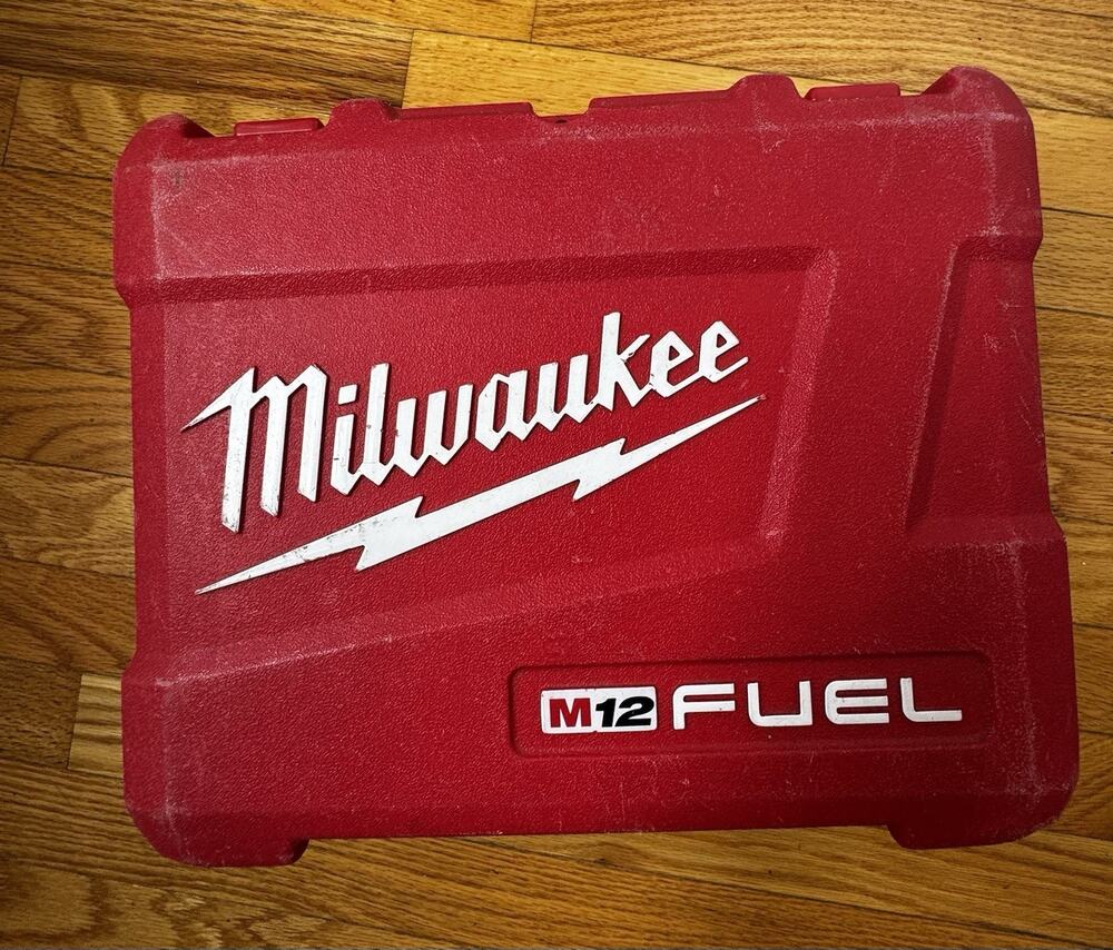 Milwaukee M12 FUEL Hard Carrying Case Only w/ 2 Operator Manuals No Tool